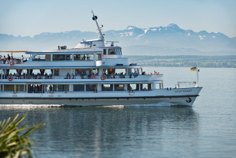 Meersburg 2169-2024, MS Stuttgart vor Säntiskulisse
