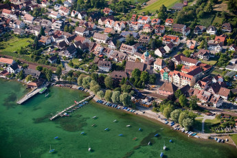 Allensbach 038-2009, Luftaufnahme Ortskern