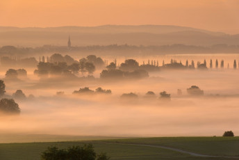 Bohlingen 0038-2012, Morgennebel über dem Radolfzeller Aachried