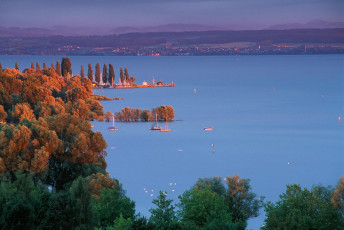 Birnau, Abendsonne auf der Uhldinger Bucht