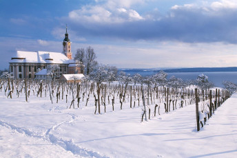Birnau, Barockkirche im Tiefschnee