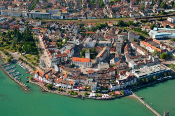 Friedrichshafen 225-2008, Luftaufnahme Kernstadt