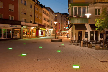 Friedrichshafen 687-2010, Lichtinstallation Neue Fußgängerzone