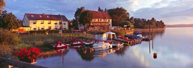 Horn, Hafen im Morgenlicht