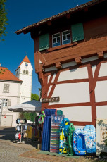 Immenstaad 205-2008 C, Schwörerhaus und Kirche