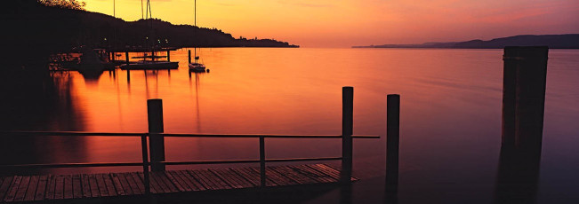 Sipplingen, Steg im Morgenrot