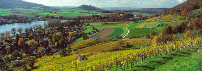 Stein am Rhein, Herbst im Rheintal