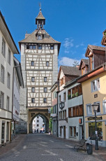 Konstanz 052-2008, Schnetztor und Hussenstrasse HDR