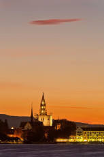 Konstanz 0409-2011, Münster im Abendrot