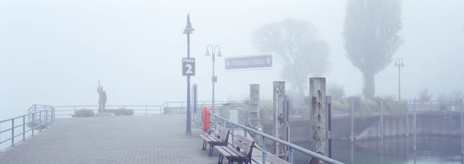 Unteruhldingen, Herbststimmung am Hafen QUER