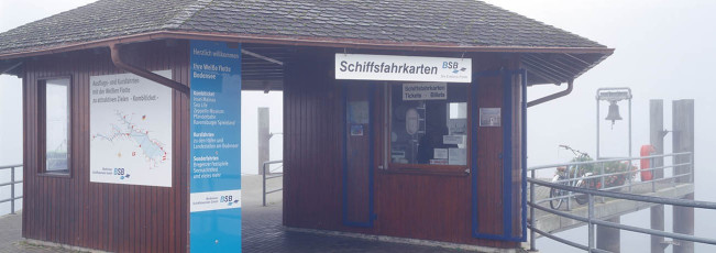 Unteruhldingen, Herbststimmung an der Schiffslände
