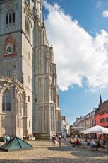 Konstanz 0780-2013, Münsterplatz mit Straßencafe