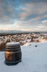 Lindau 231-2010, Winterlicher Blick vom Hoyerberg Schlössle auf