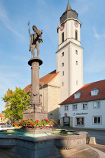Lindau 0838-2011, Neptunstatue am Marktplatz