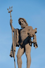 Lindau 0848-2011, Neptunstatue am Marktplatz
