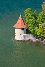 Lindau 1099-2013, Luftaufnahme Pulverturm
