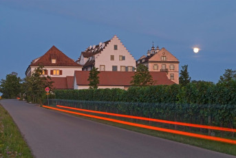 Immenstaad 064-2007, Vollmond über Schloss Kirchberg