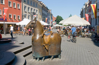 Konstanz 080-2008 C, Kaiserbrunnen Marktstätte