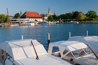 Konstanz 0310-2010, Hafen mit Konzil und Münster