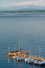 Meersburg 1171-2013, Peter Lenks Magische Säule und Alpen
