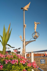 Meersburg 1268-2013, Magische Säule an der Hafeneinfahrt