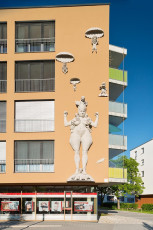 Radolfzell 0305-2015, Lenk-Skulptur 'Kampf um Europa' Sankt-Joha