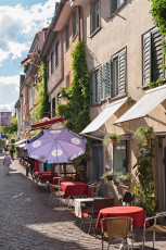 Radolfzell 0389-2015, Strassenrestaurants in der Seestrasse