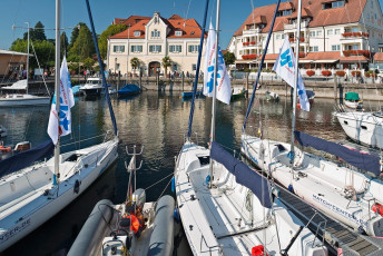 Langenargen 0469-2012, Hafen mit Zollhaus