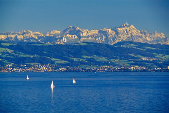 Langenargen, Blick zum Säntis