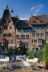 Stein am Rhein, Stadtfassade am Rathausplatz HOCH