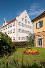 Tettnang 0161-2009, Rathaus und Wachhaus am Montfortplatz