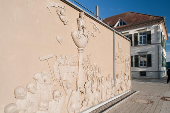 Ludwigshafen 080-2009, Lenk Tryptichon am Zollhaus