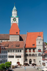 Überlingen 1266-2010 HDR-B, Blick auf Hofstatt und Münster