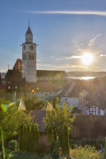 Überlingen 1645-2014, Nikolausmünster und Altstadt im Gegenlic