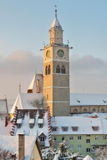 Überlingen 1679-2014, Verschneites Nikolausmünster und Altstad