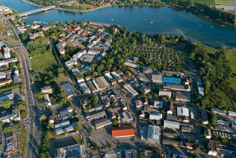 Konstanz 1134-2015, Luftaufnahme Industriegebiet Stromeyersdorf