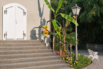 Mainau 1477-2015, Szene am Gärtnerturm