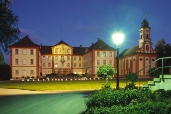 Mainau, Schloss bei Nacht QUER