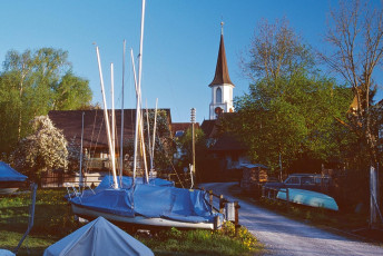 Mammern, Ortskern mit Kirche