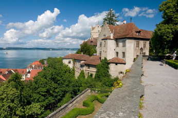 Meersburg 165-2008 B, Schlossterrasse und Alte Burg