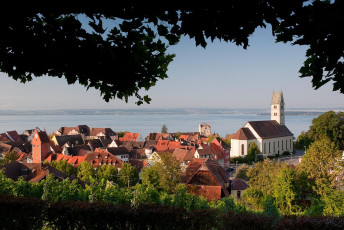 Meersburg 0331-2009, Blick von der Friedrichshöhe auf Oberstadt