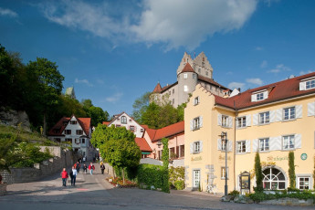 Meersburg 0357-2010, Steigstraße und Burg