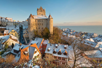 Meersburg 1076-2012, Winterstimmung über der Burg