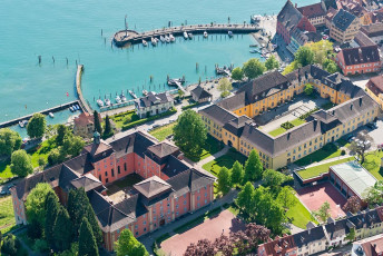 Meersburg 1131-2013, Luftaufnahme Aufbaugymnasium, Staatsweingut