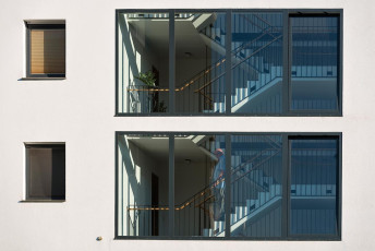 Radolfzell 0320-2015, Architekturdetail Neubau Schiesserstraße