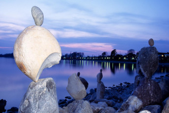 Radolfzell, Steinkunst im Abendrot klein
