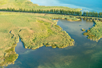 Reichenau 0785-2015, Luftaufnahme Dammstraße und Wollmatinger R