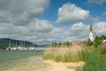 Sipplingen 002-2006, Wolkenstimmung am Hafen