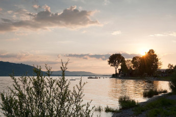 Sipplingen 146-2009, Sonnenuntergang am Strand