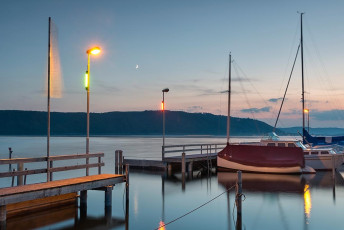 Sipplingen 0733-2014, Abendstunde am Hafeneingang
